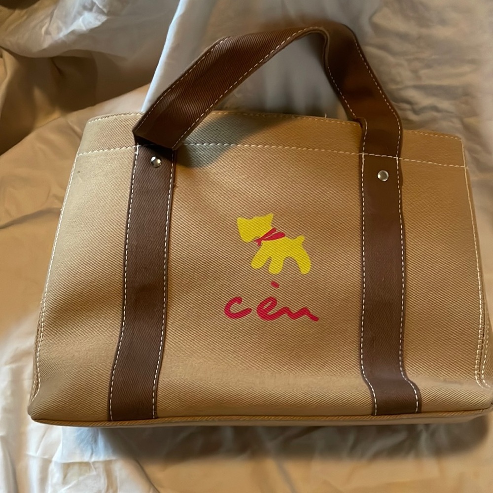Tan color handbag